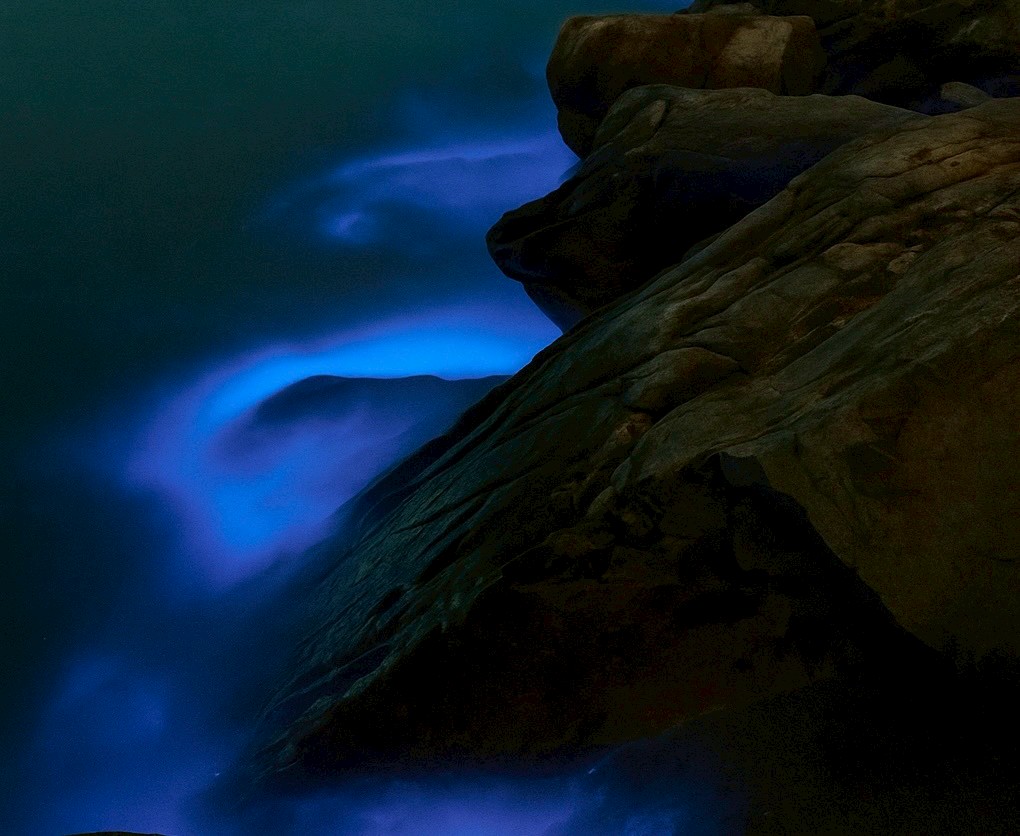 馬祖藍眼淚夜間景色